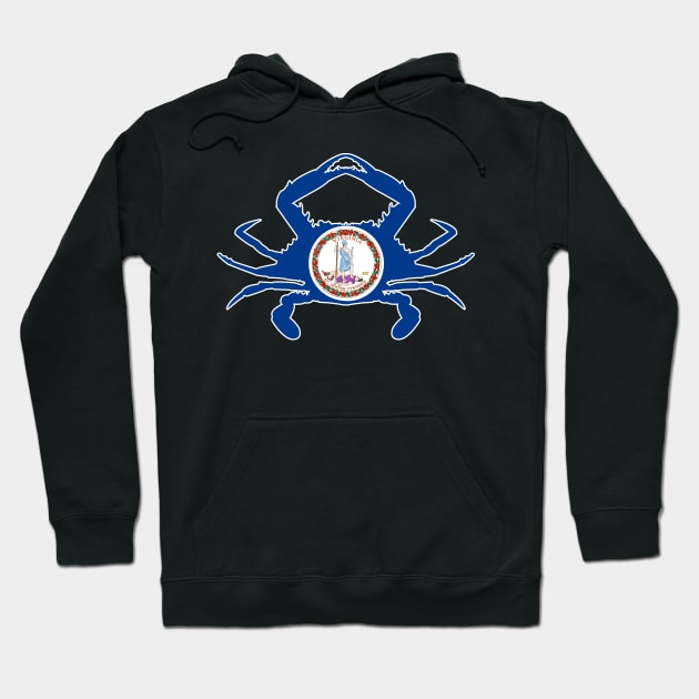 Virginian Crab Hoodie by Wickedcartoons